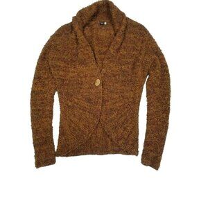 Handmade Tabask Alpaca Wool‎ Blend Shawl Collar Cardigan Sweater S